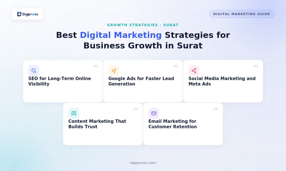 Best Digital Marketing Strategies for Business Growth in Surat.