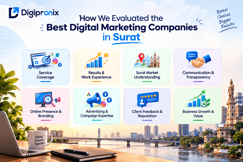 How We Evaluated the Top 10 Digital Marketing Agencies in Surat