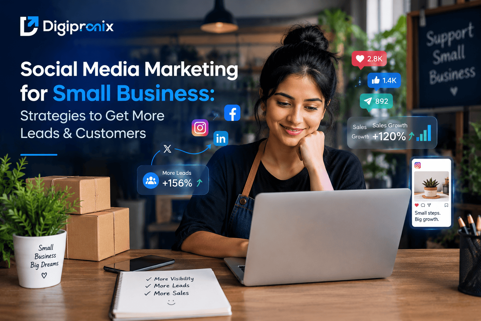 Social Media Marketing for Small Business Strategies to Get More Leads & Customers